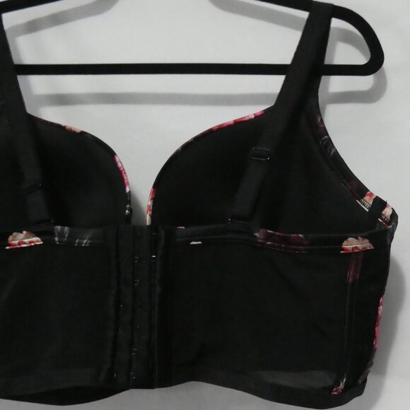 TORRID CURVE | 40 DDD | Black Lace | Floral Supportive Bra - Picture 8 of 10